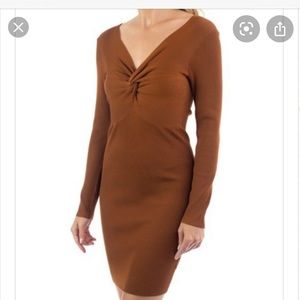 NWOT Iris Stretch Mini Knit Sweater Dress